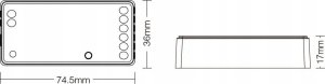 STEROWNIK OŚWIETLENIA LED FUT037Z+ ZigBee, 2.4 GHz 12&nbsp;... 24&nbsp;V DC MiBOXER / Mi-Light 1