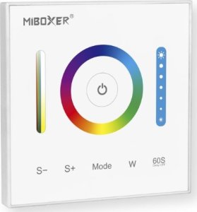 MiBoxer ŚCIENNY STEROWNIK OŚWIETLENIA LED P3 2.4 GHz, RGBCCT (RGBWW) 12&nbsp;... 24&nbsp;V DC MiBOXER 3