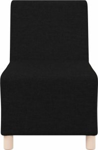 vidaXL Sofa Fotel Czarny 55 cm Tkanina 4