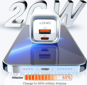 Ładowarka z kablem Licencja Apple MFI 20W 2x USB 7