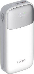 Powerbank LDNIO PQ20 22.5W 20000mAh USB-C, lightning (biały) 1