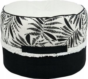Bawełniana pufa ZIANA, Ø  40 cm 1