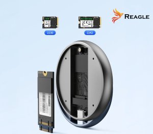 OBUDOWA NA DYSK SSD M.2 2230 NVMe KIESZEŃ MagSafe 10 Gb/s iPhone REAGLE 6