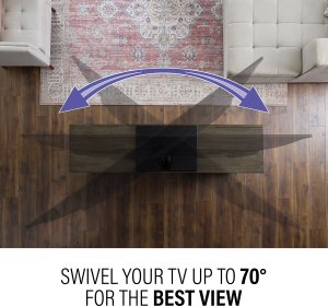 SANUS VSTV2, 101.6 cm (40"), 2.18 m (86"), 56.7 kg, 100 x 100 mm, 600 x 400 mm, Black 3