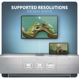 HUB USB Axagon HMC-6GLN 1x RJ-45 1x USB-C 1x USB-C PD 1x HDMI  + 2x USB-A 3.0 3.1 Gen1 (HMC-6GLN) 5