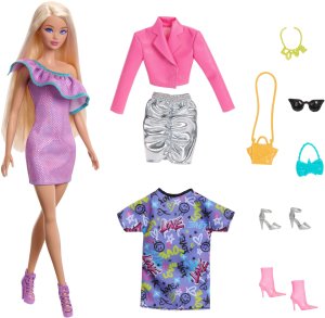 Lalka Barbie Mattel Barbie & Party Fashions (HYT61) 2