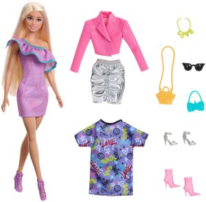 Lalka Barbie Mattel Barbie & Party Fashions (HYT61) 1