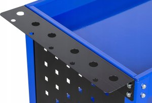 WORKSHOP TROLLEY 3 LEVELS REINFORCED /SILVER 3