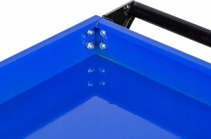 WORKSHOP TROLLEY 3 LEVELS REINFORCED /SILVER 7