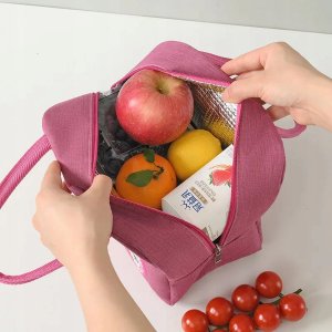 Torba termiczna izolacyjna typu lunch box RC-K-1079 różowa 8