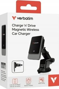 Verbatim Charge 'n' Drive Smartfon Czarny USB Bezprzewodowe ładowanie Szybkie ładowanie Automatyczna 6