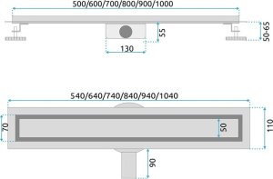 REA-G2742 / REA / NEOX PRO / ODWODNIENIE LINIOWE 700  ZŁOTY/ 9