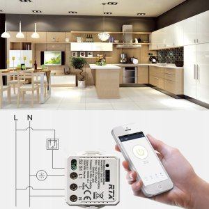 RTX Moduł MINI Przekaźnik Sterownik 16A TUYA ZigBee 7
