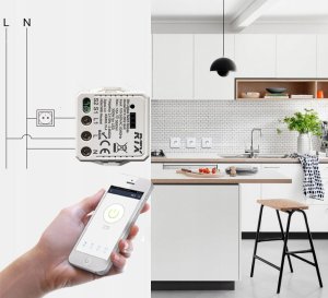 RTX Moduł MINI Przekaźnik Sterownik 16A TUYA ZigBee 9