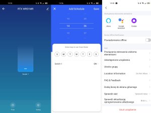 RTX Moduł BEZNAPIĘCIOWY NC NO MINI Przekaźnik Sterownik TUYA ZigBee + RF 6