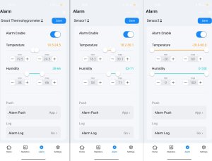 RTX Stacja Pogodowa + 2 zewn. Sensory Temperatury i Wilgotności LCD WiFi Tuya 3