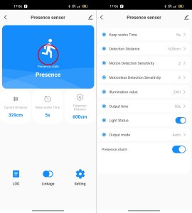 RTX Czujnik mikrofalowy sensor obecności WiFi TUYA Smart 230V natynkowy 2