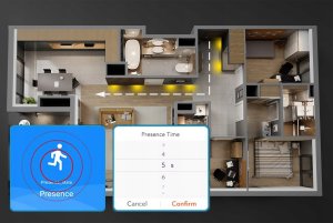 RTX Czujnik mikrofalowy sensor obecności WiFi TUYA Smart 230V natynkowy 5