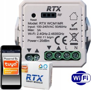 Sterownik Rolet RTX TUYA WiFi + RF MINI DOPUSZKOWY 1