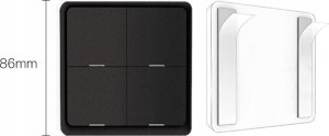 RTX Pilot Przełącznik 12 scen 4 P ZigBee Tuya czarny 9