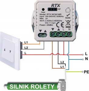 RTX 10x Sterownik Rolet TUYA WiFi Pilot RFR1M 15