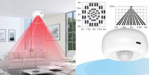 Czujnik detektor ruchu i światła PIR LUX WiFi TUYA 5