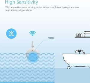 Czujnik zalania WiFi Neo Android Alexa Google Tuya 8