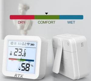 Czujnik Sensor Temperatury i Wilgotności LCD Zigbee Tuya 6