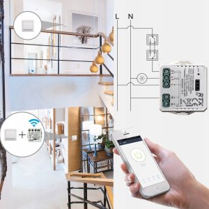 MINI Przekaźnik RTX Sterownik Moduł 1kanał TUYA ZigBee + RF 12