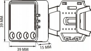 MINI Przekaźnik RTX Sterownik Moduł 1kanał TUYA ZigBee + RF 9