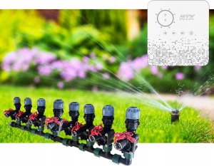 Sterownik system podlewania nawadniania ogrodu RTX TUYA WiFi 8 STREF TIMER 9