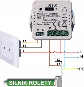 15x Sterownik Moduł Rolet RTX TUYA ZIGBEE+ Pilot RFR3M GRATIS 15