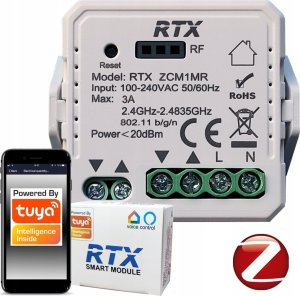 15x Sterownik Moduł Rolet RTX TUYA ZIGBEE+ Pilot RFR3M GRATIS 2