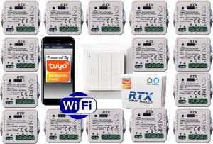 15x Sterownik Moduł Rolet RTX TUYA WiFi + Pilot RFR3M GRATIS 1