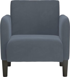 vidaXL Sofa Fotel z Podłokietnikami Ciemnoszary 54 cm Aksamit 3