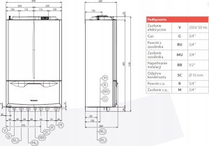 Kocioł 1-fun.kondens - VICTRIX EXTRA 35 PLUS 4
