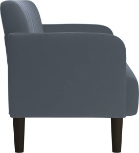 vidaXL Sofa dwuosobowa Ciemnoszara 109 cm Aksamit 4