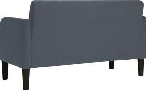 vidaXL Sofa dwuosobowa Ciemnoszara 109 cm Aksamit 5