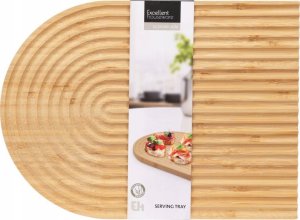 Żłobiona taca do serwowania, bambus 2