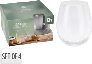 Zestaw pękatych szklanek, 440 ml, 4 szt. 1