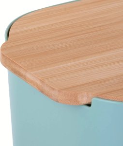 Chlebak z bambusową pokrywką, 33 x 18,5 x 12 cm 3