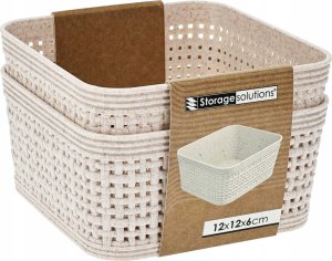 Plastikowe koszyki do organizacji, 12 x 12 x 6 cm, 2 szt. 1