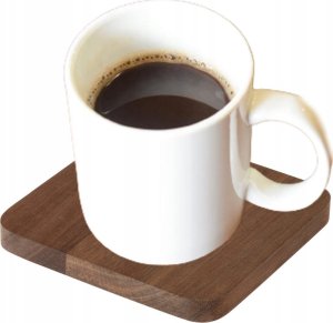 Podkładki pod kubki z drewna akacji, 4 szt. 2