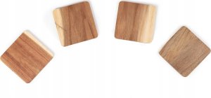 Podkładki pod kubki z drewna akacji, 4 szt. 5