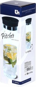 PITCHER BOROSILICATE GLASS 1L 2