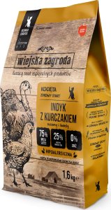 Wiejska Zagroda Karma sucha dla kota Indyk z kurczakiem kocięta 1,6 kg 1