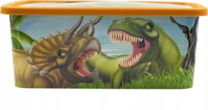 Pojemnik na zabawki Pudełko do przechowywania z przykrywką Dinozaury 2