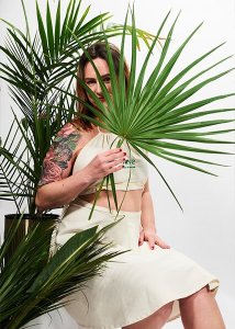 Yeye Strój na saunę dla saunamistrzyni w 100% bawełna EL 5