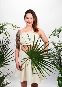 Strój na saunę dla saunamistrzyni w 100% naturalna bawełna Yeye EM 2