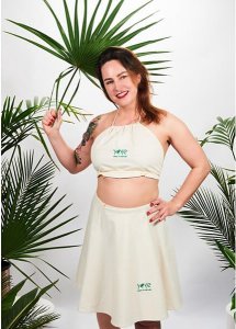 Strój na saunę dla saunamistrzyni w 100% naturalna bawełna Yeye EM 3